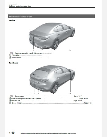 mazda 3 fastback 2023-2024 owners manual in english